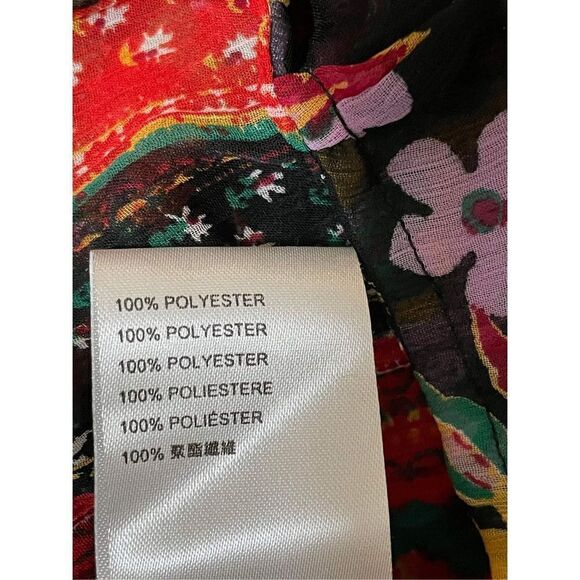 New Free People Magic Hour Wrap Top in Black Combo Size XS.. - Picture 8 of 9